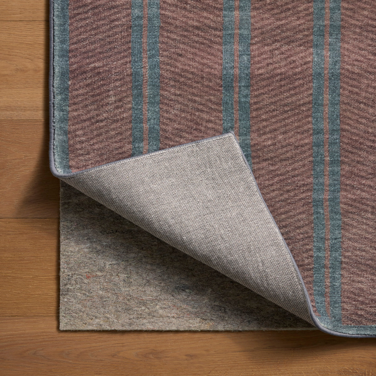 Chris Loves Julia x Loloi Bobby Rug in Merlot-Denim-7