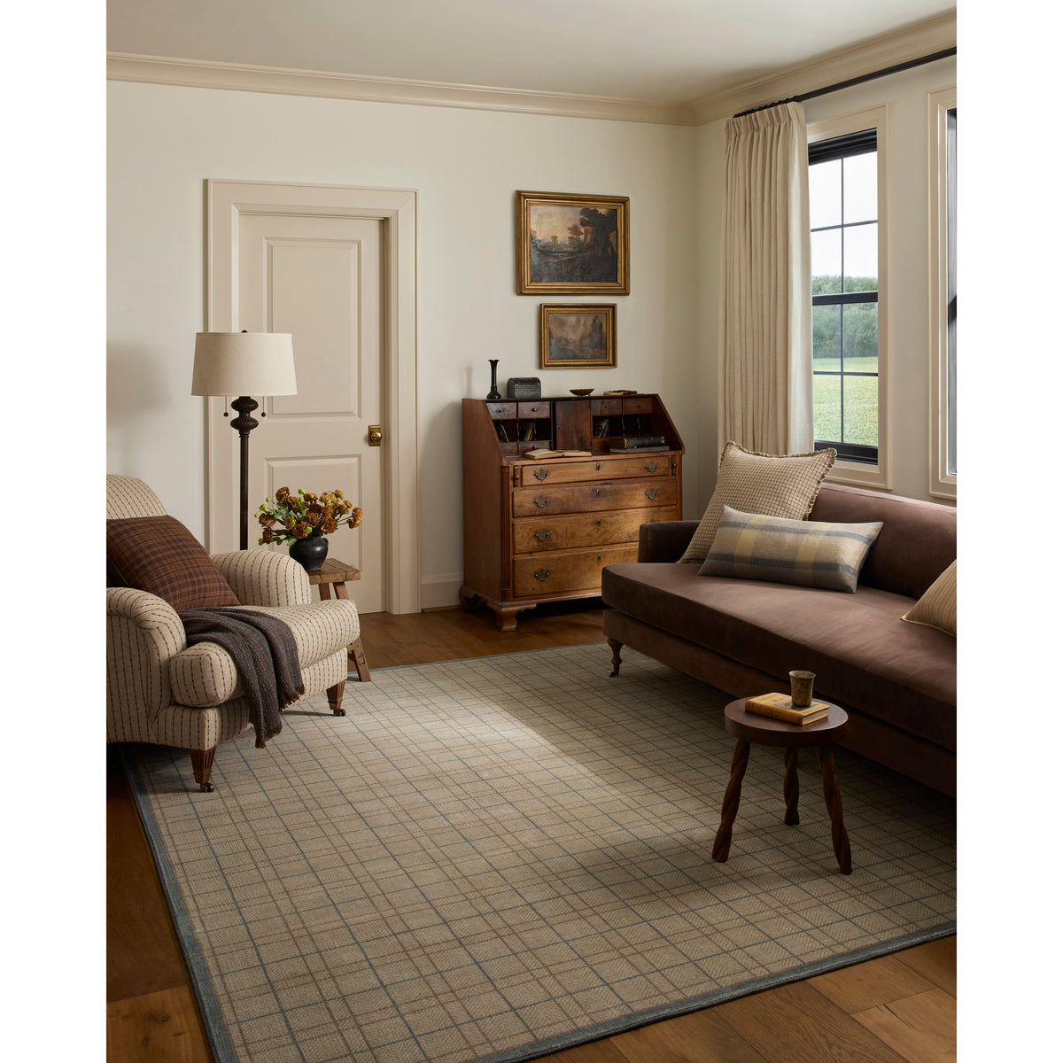 Chris Loves Julia x Loloi Bobby Rug in Sage-Denim-3