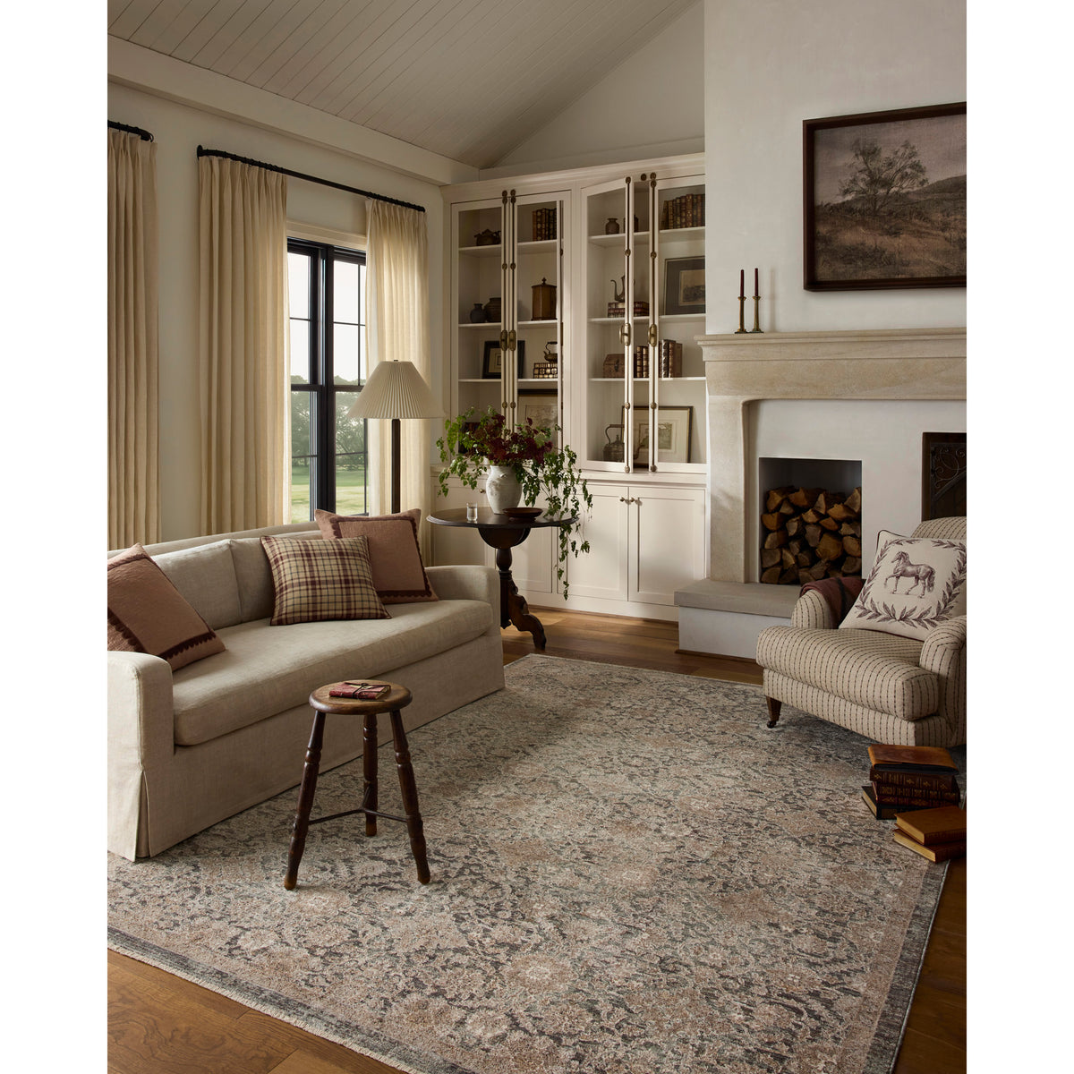 Chris Loves Julia x Loloi Doris Rug in Ocean-Natural-2