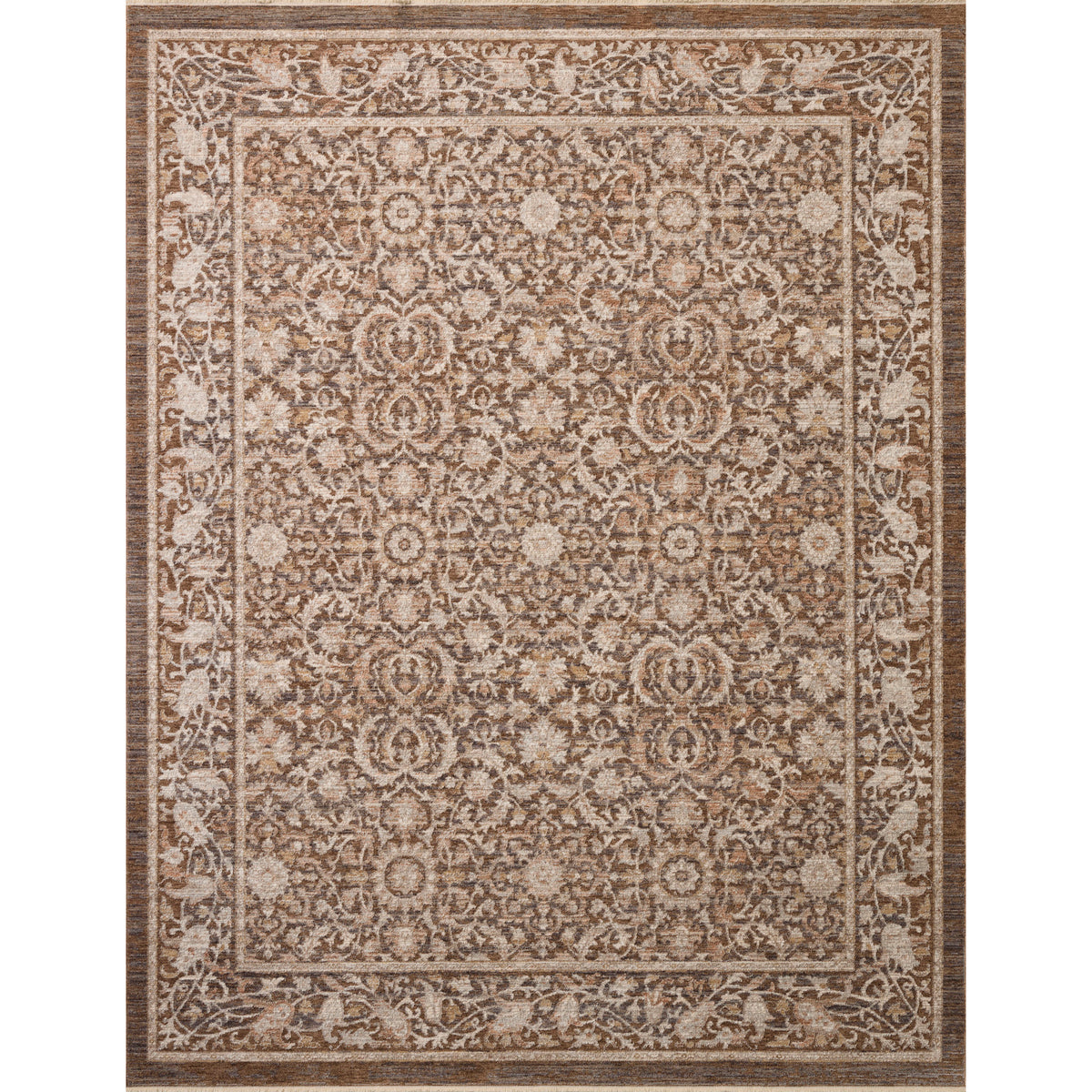 Chris Loves Julia x Loloi Doris Rug in Tobacco-Ivory-1