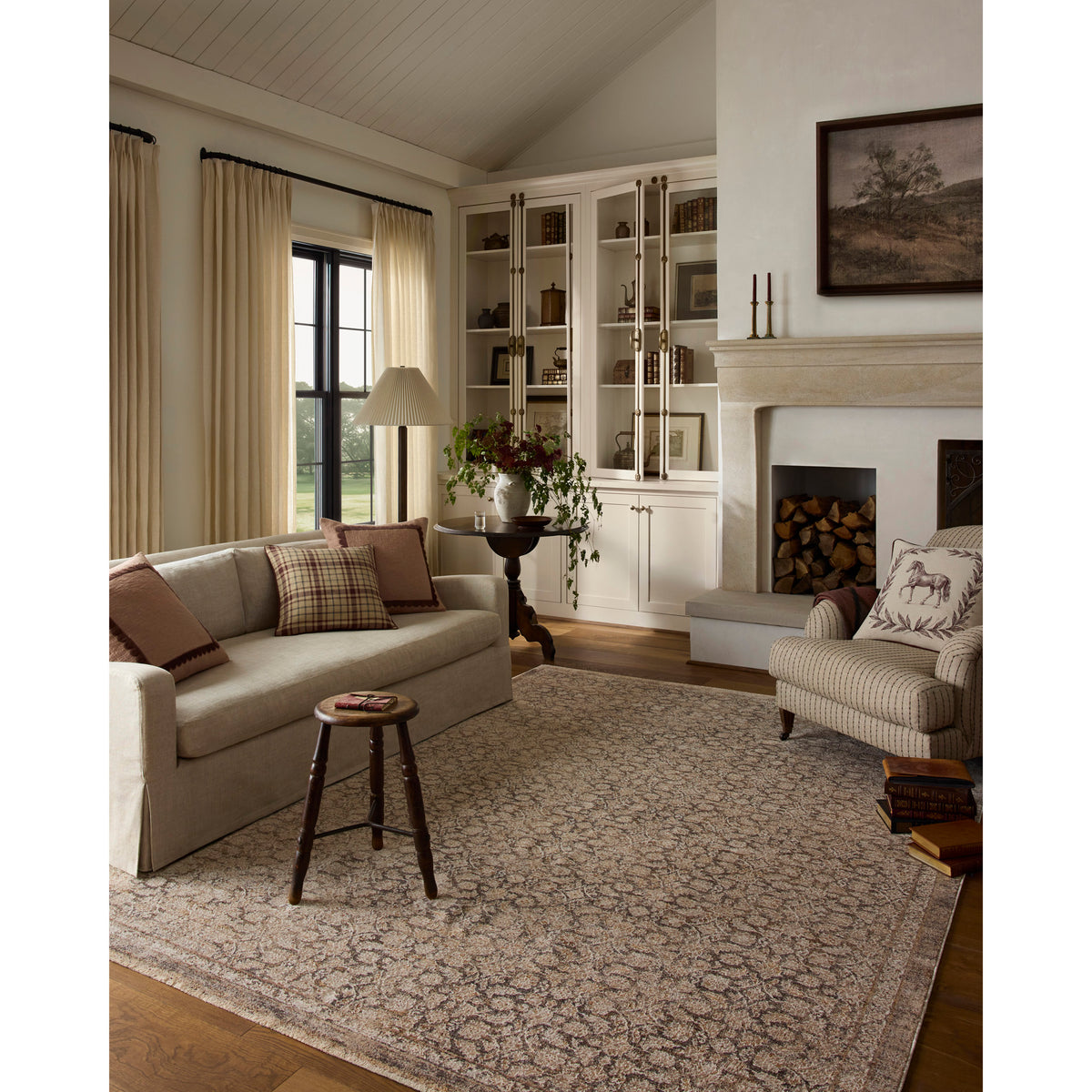 Chris Loves Julia x Loloi Doris Rug in Mushroom-Natural-2