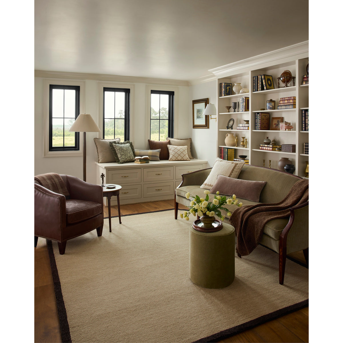 Chris Loves Julia x Loloi Emmeline Rug in Linen-Espresso-2