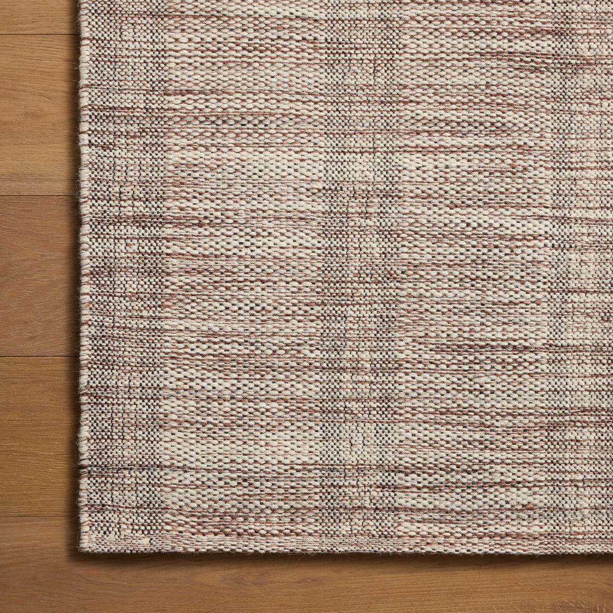 Chris Loves Julia x Loloi Eugene Rug in Chestnut-Ivory-5