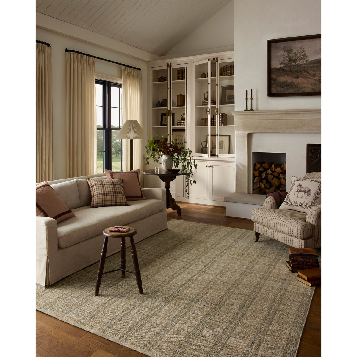 Chris Loves Julia x Loloi Eugene Rug in Ochre-Ivory-2