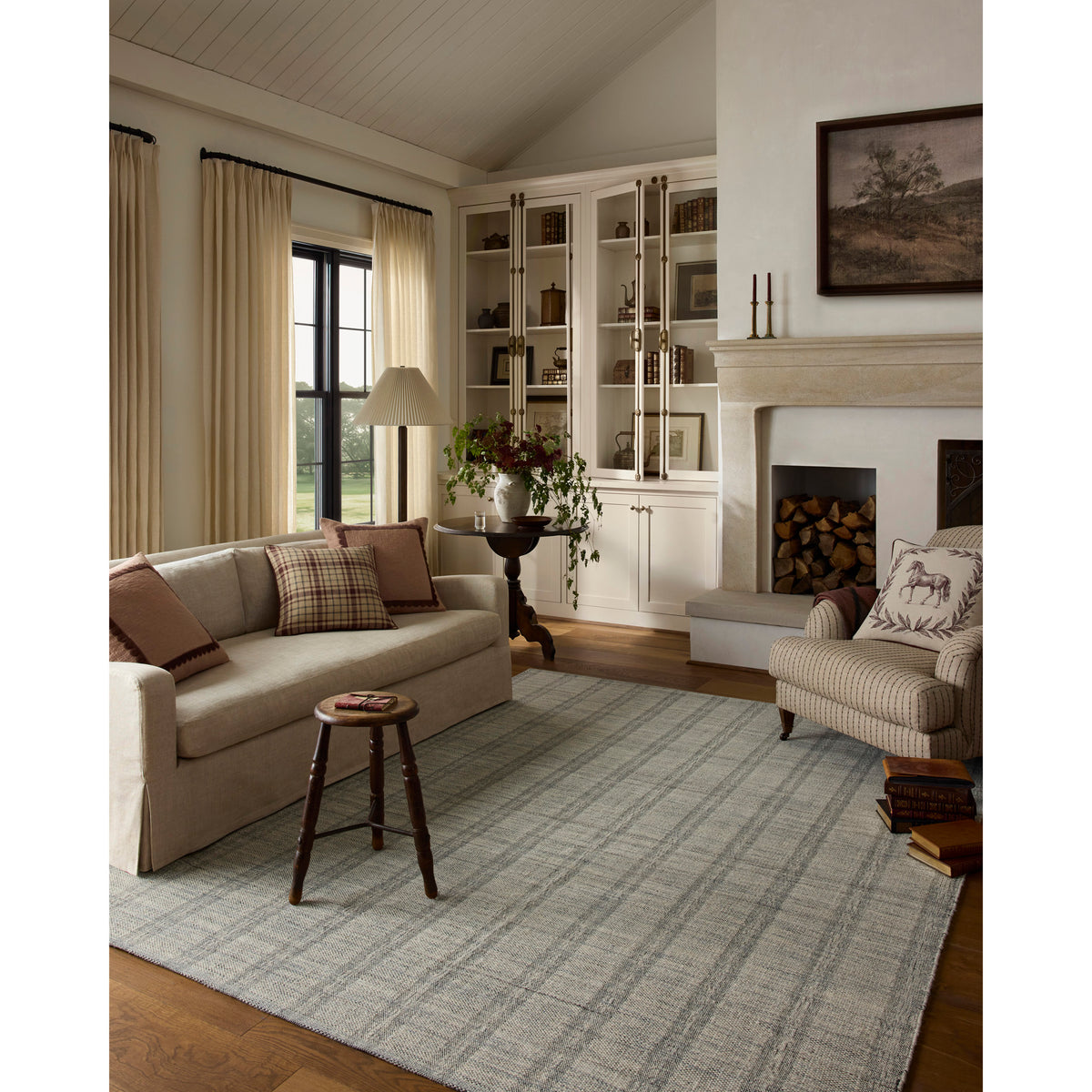 Chris Loves Julia x Loloi Eugene Rug in Sky-Ivory-2
