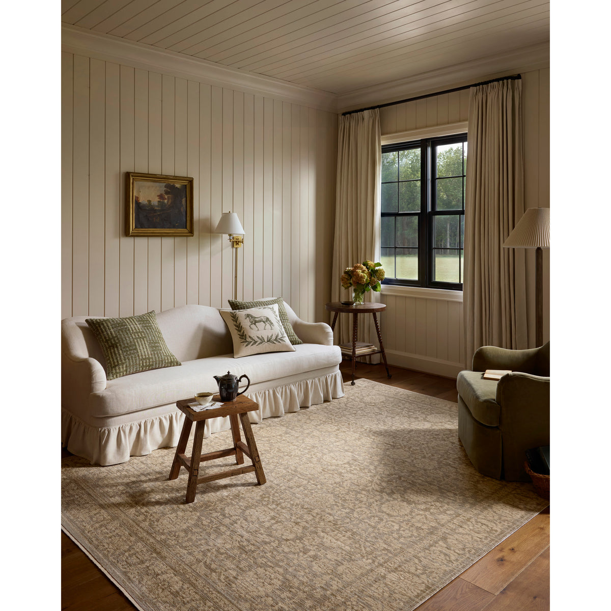 Chris Loves Julia x Loloi Miriam Rug in Slate-Natural-2