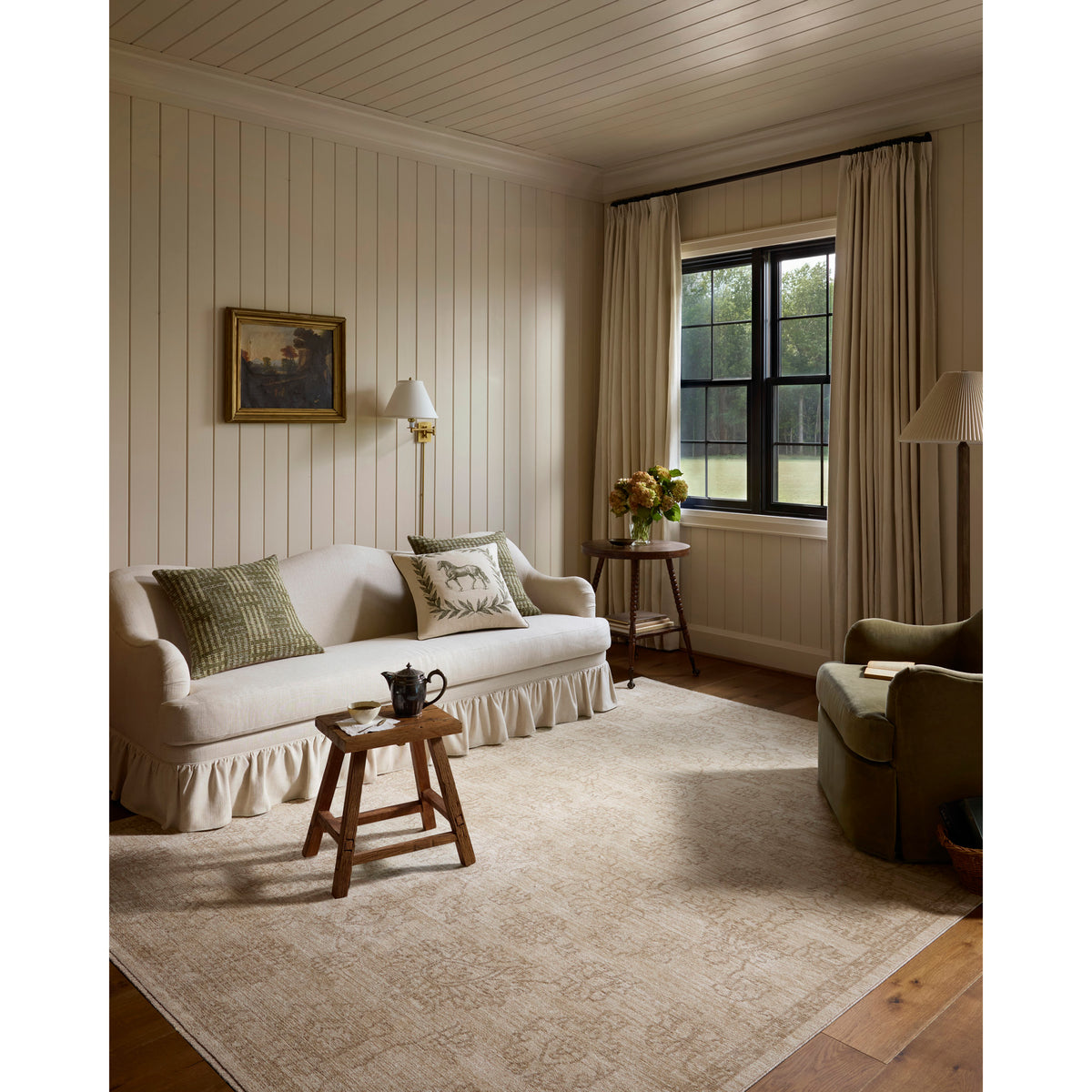 Chris Loves Julia x Loloi Miriam Rug in Ivory-Neutral-2