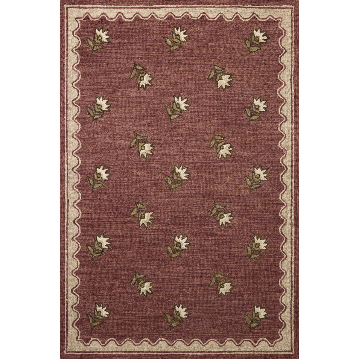 Chris Loves Julia x Loloi Norah Rug in Berry-Natural-1