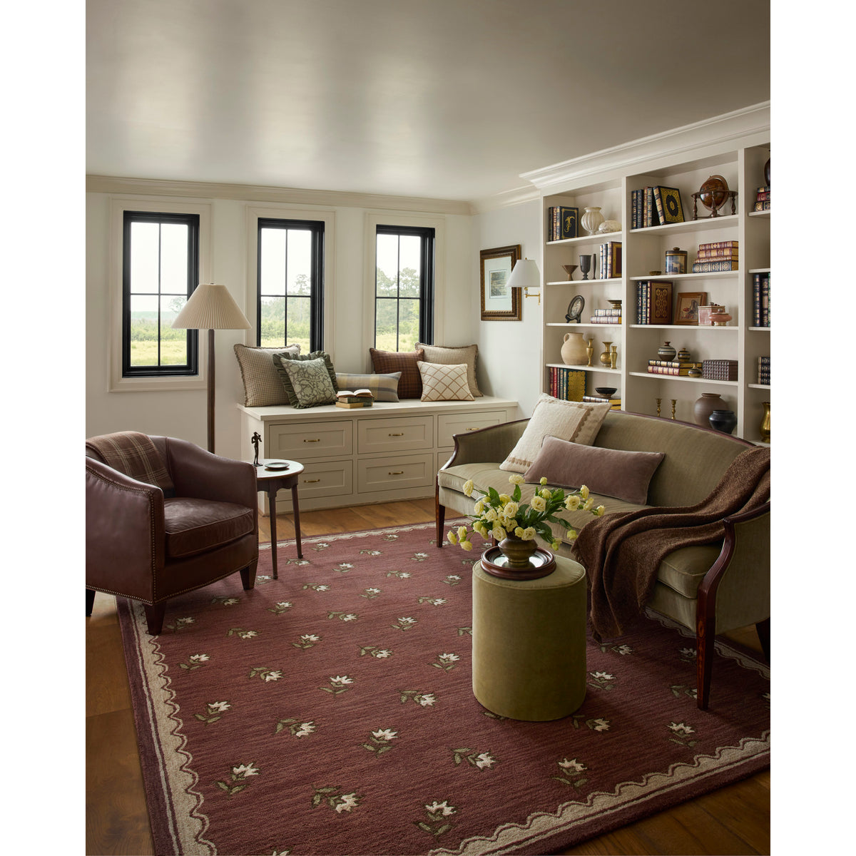 Chris Loves Julia x Loloi Norah Rug in Berry-Natural-2