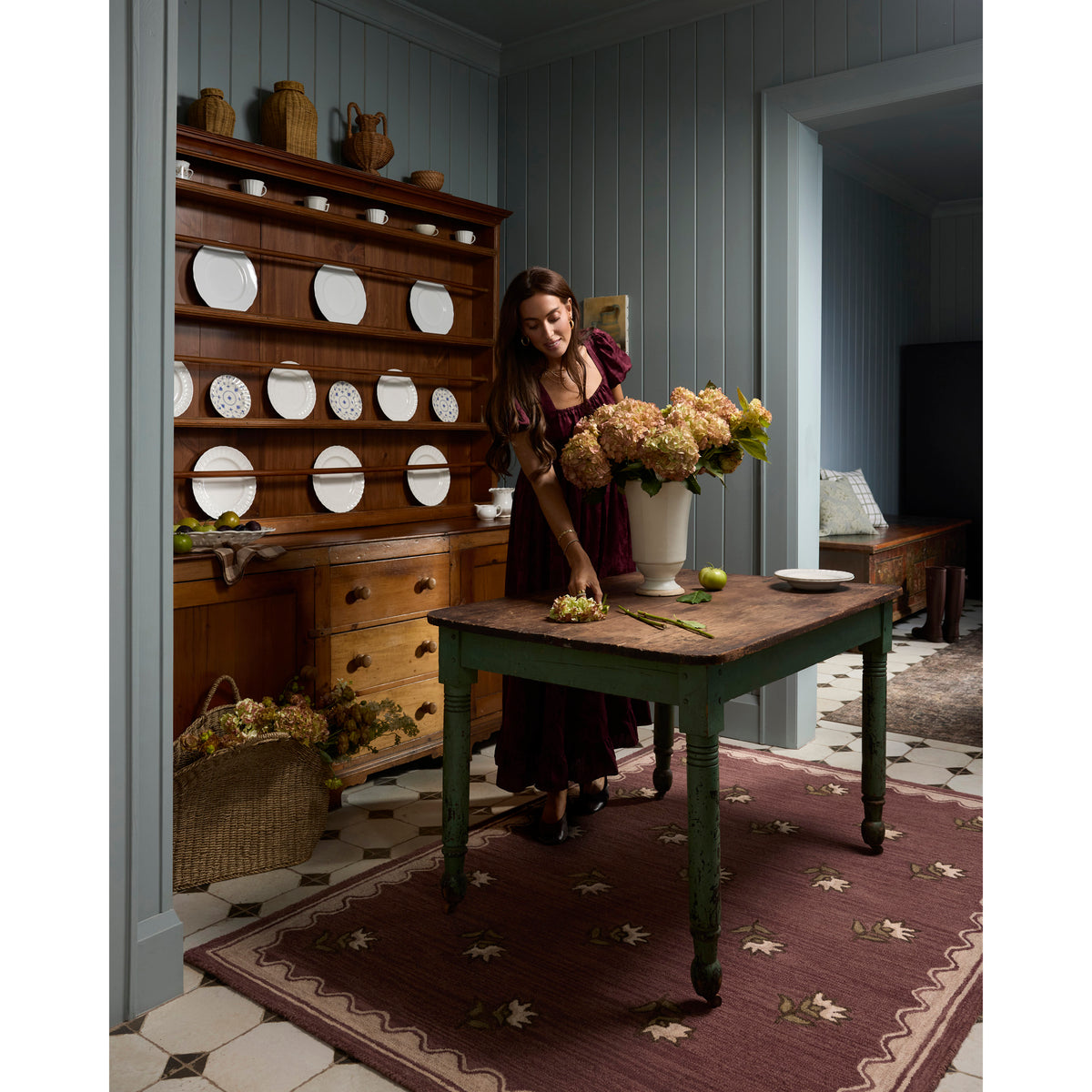 Chris Loves Julia x Loloi Norah Rug in Berry-Natural-3