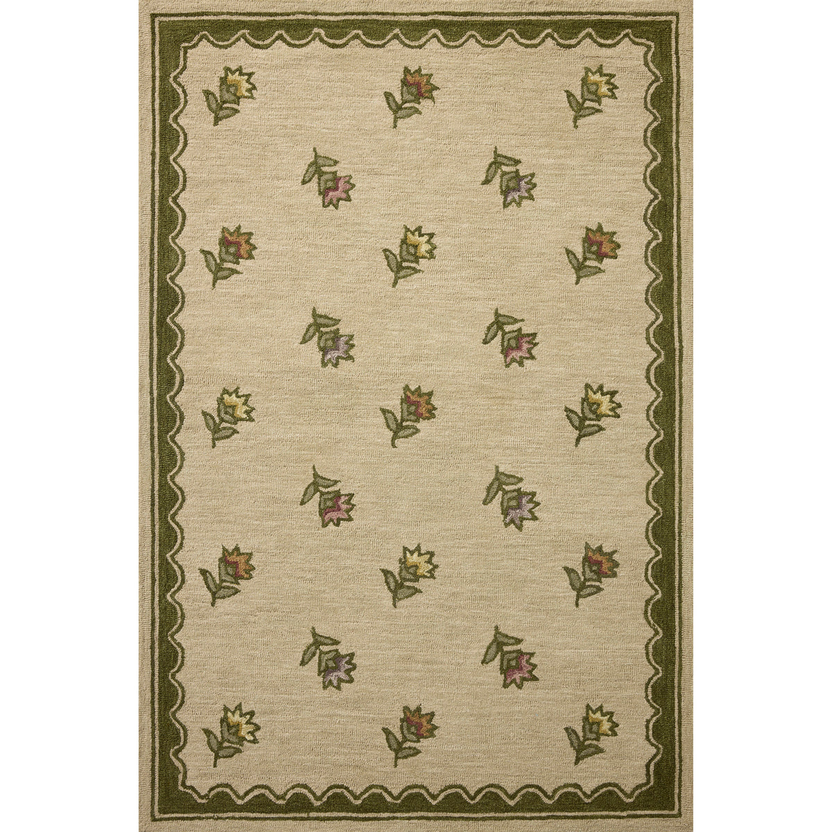 Chris Loves Julia x Loloi Norah Rug in Cream-Multi-1