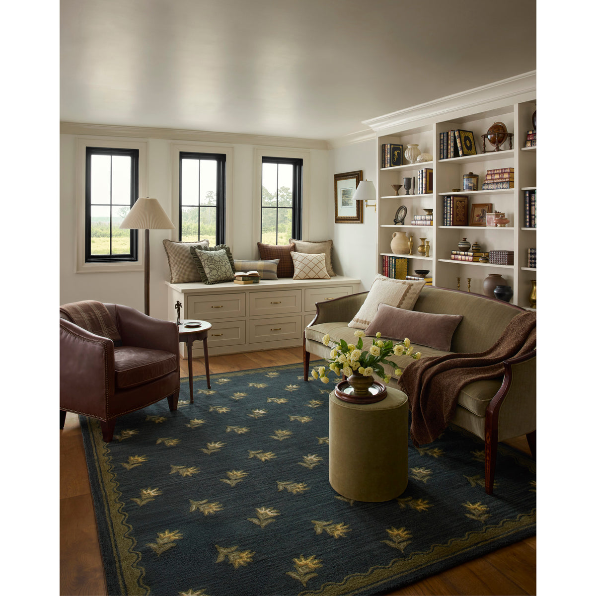 Chris Loves Julia x Loloi Norah Rug in Midnight-Olive-2