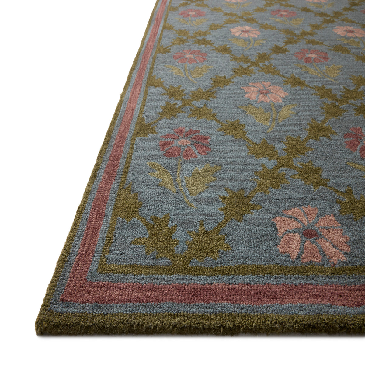 Chris Loves Julia x Loloi Norah Rug in Denim-Rose-3