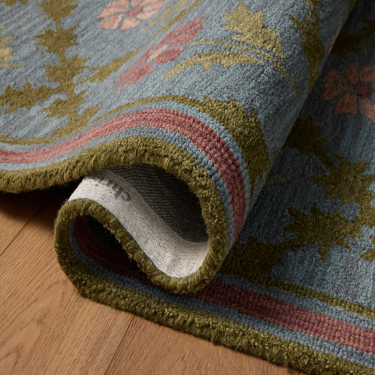 Chris Loves Julia x Loloi Norah Rug in Denim-Rose-4