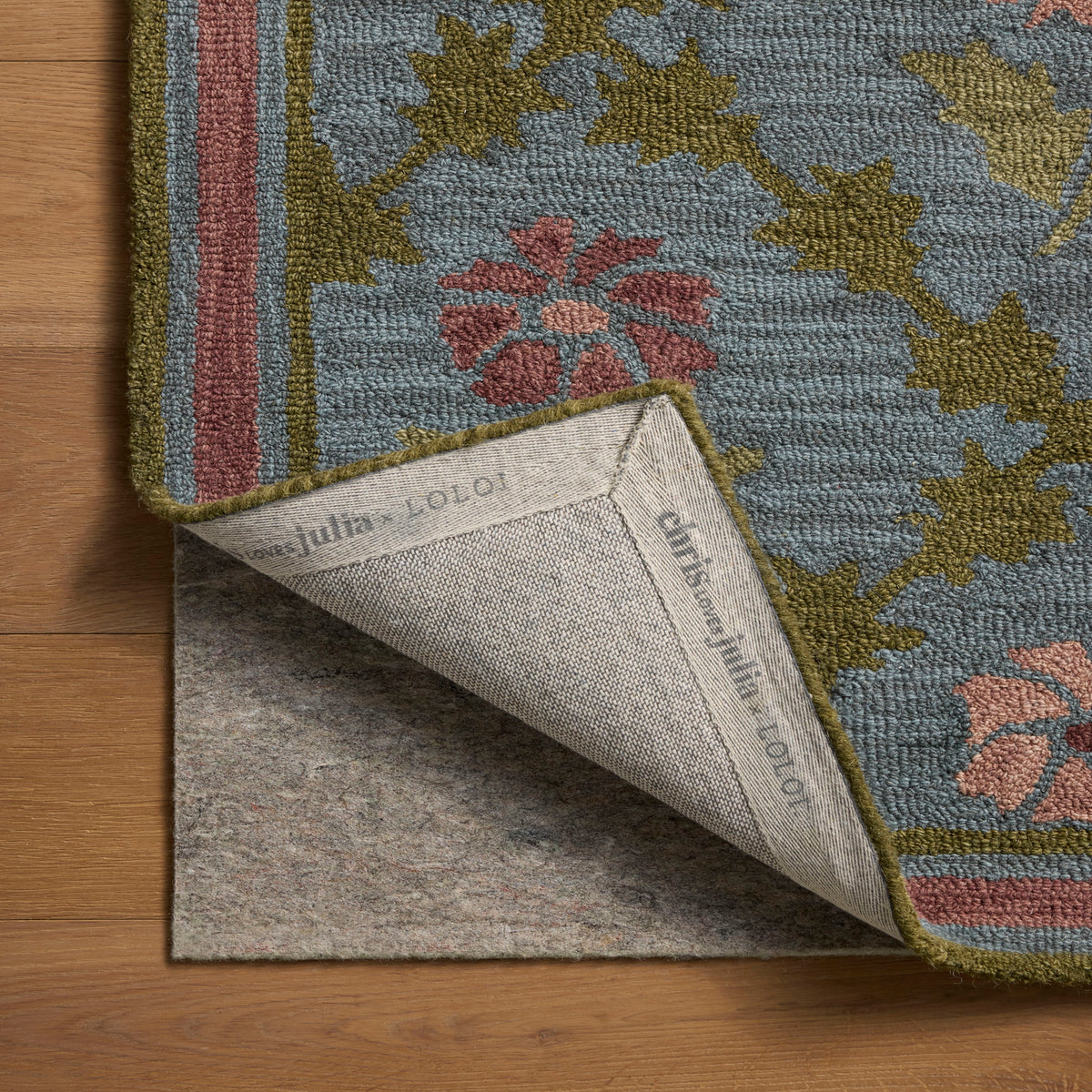 Chris Loves Julia x Loloi Norah Rug in Denim-Rose-6