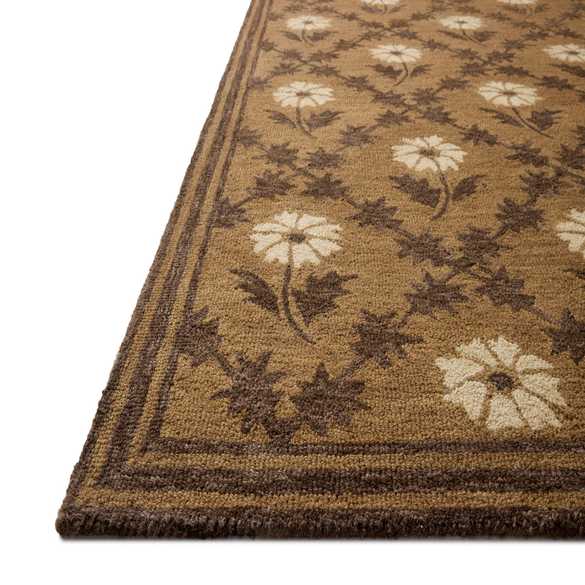 Chris Loves Julia x Loloi Norah Rug in Tan-Espresso-3