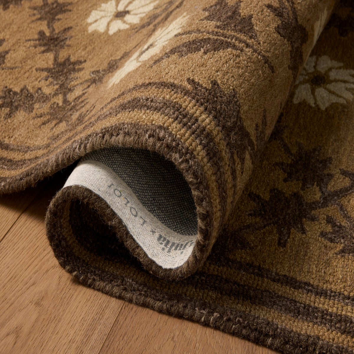 Chris Loves Julia x Loloi Norah Rug in Tan-Espresso-4