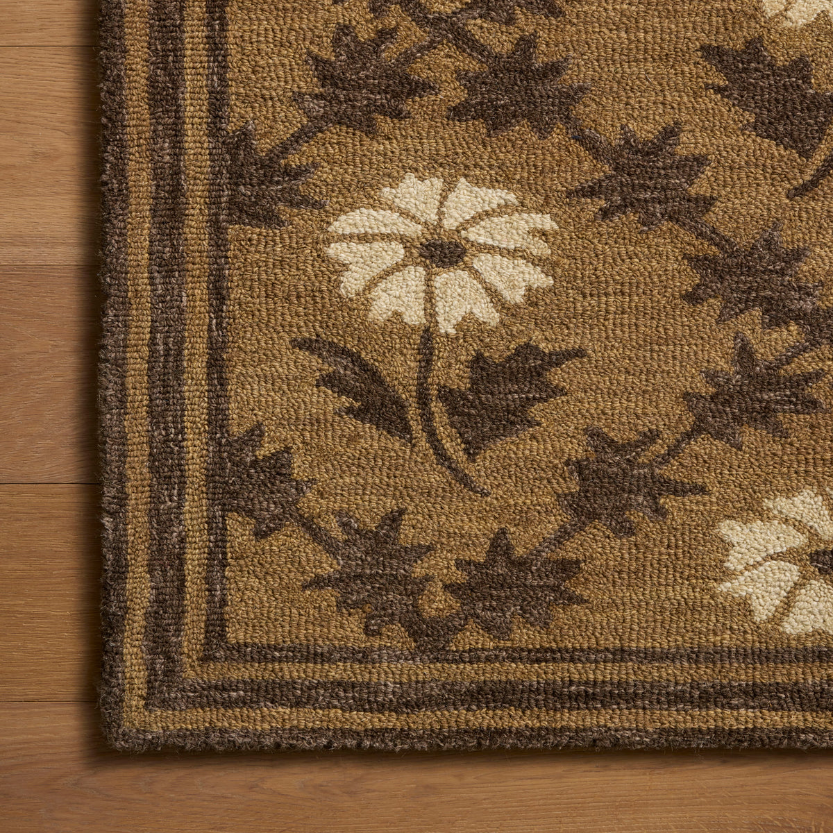 Chris Loves Julia x Loloi Norah Rug in Tan-Espresso-5