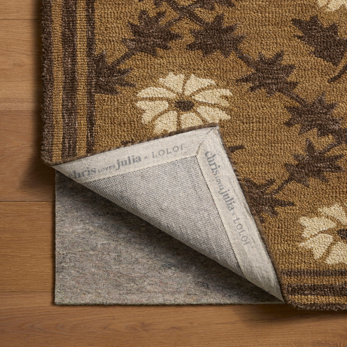 Chris Loves Julia x Loloi Norah Rug in Tan-Espresso-6