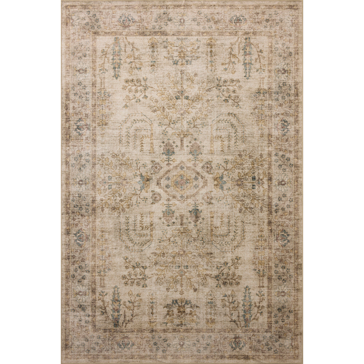 Chris Loves Julia x Loloi Ramona Rug in Ivory-Multi-1