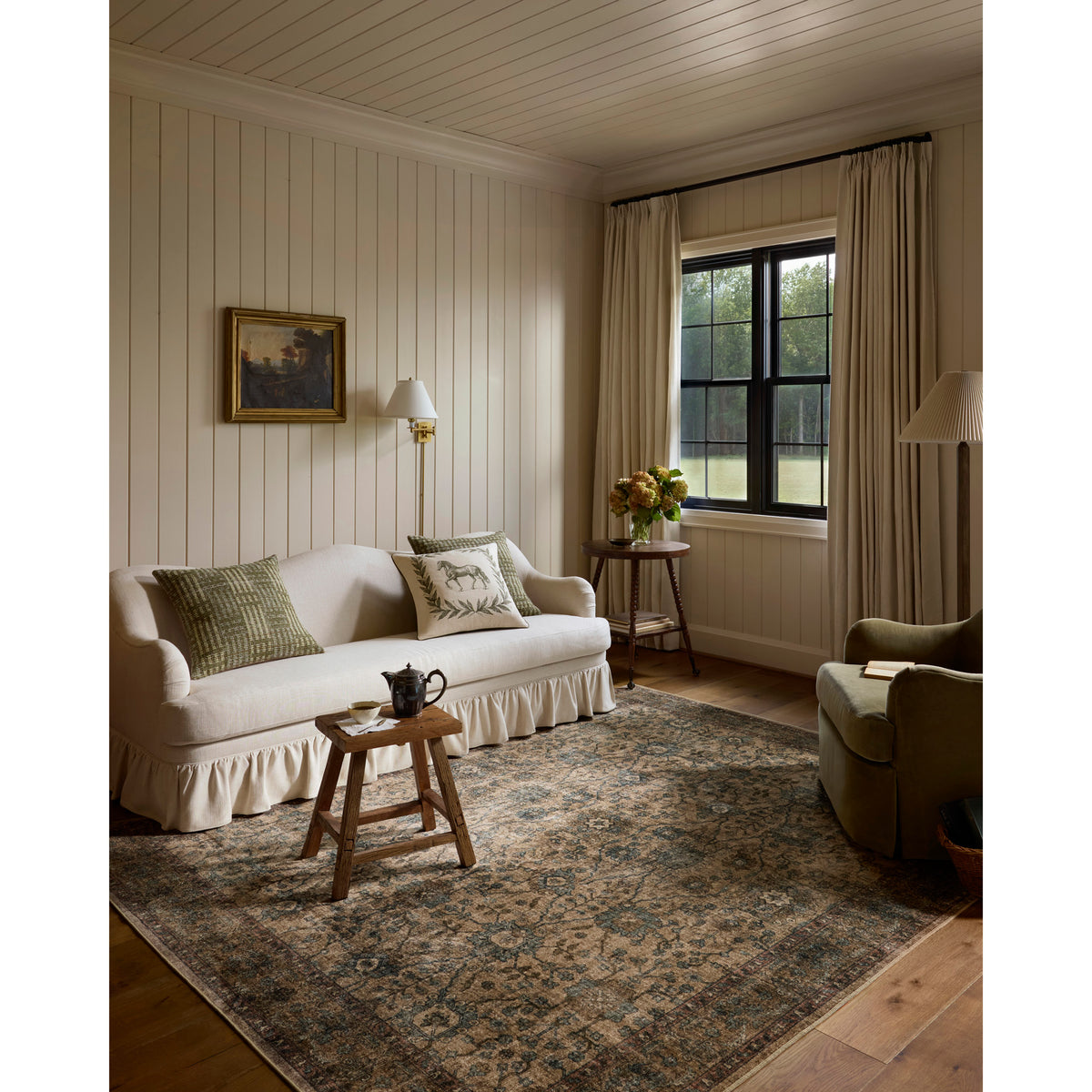 Chris Loves Julia x Loloi Ramona Rug in Khaki-Multi-2