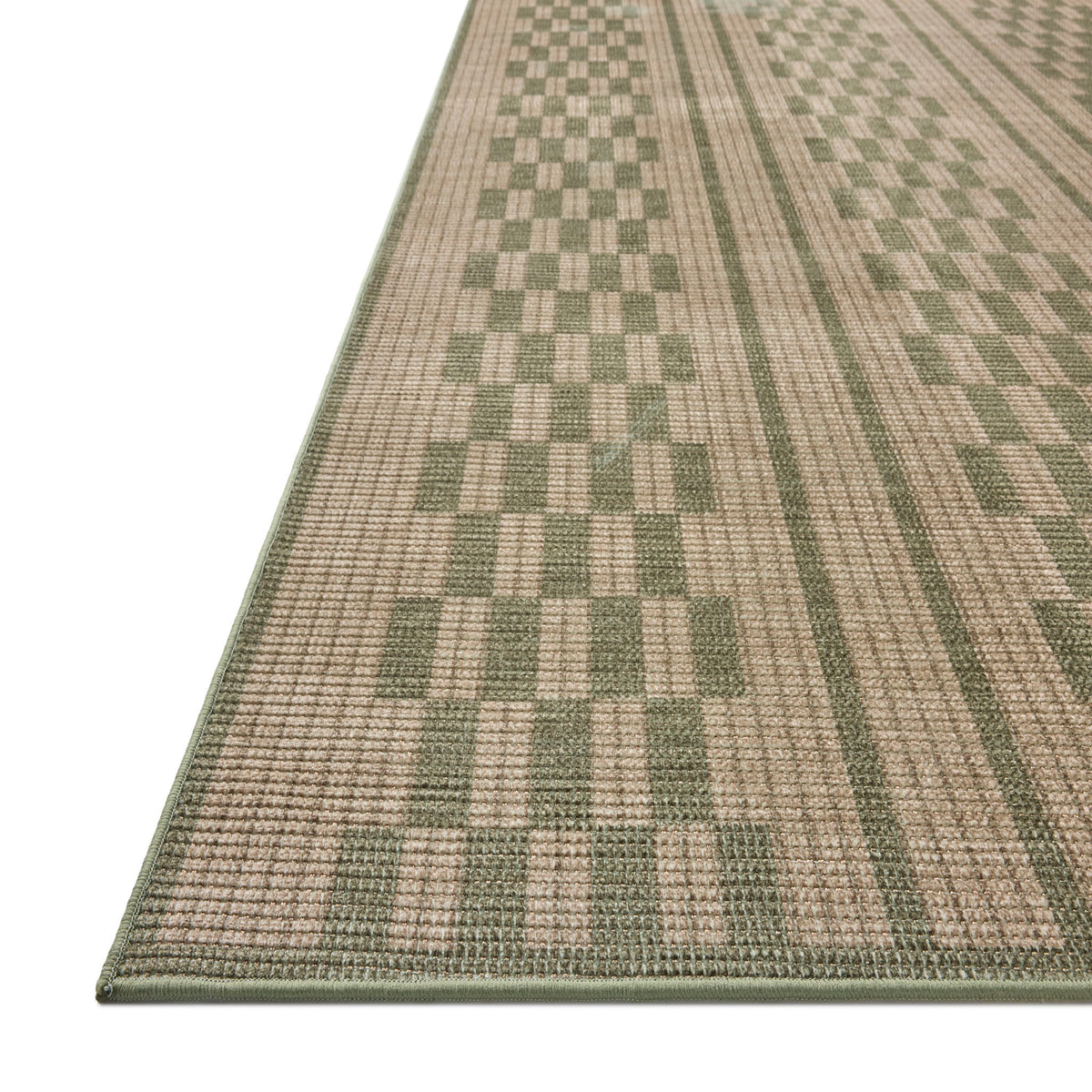 Amber Lewis x Loloi Archibald Rug in Natural/Green-3
