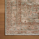 Amber Lewis x Loloi Ethel Rug in Lagoon/Brick-4