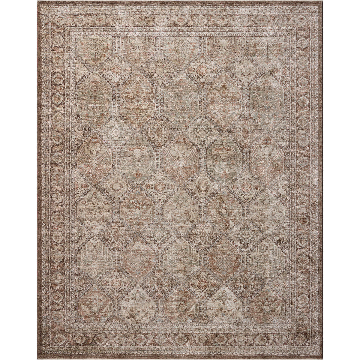 Amber Lewis x Loloi Ethel Rug in Mocha/Multi-1