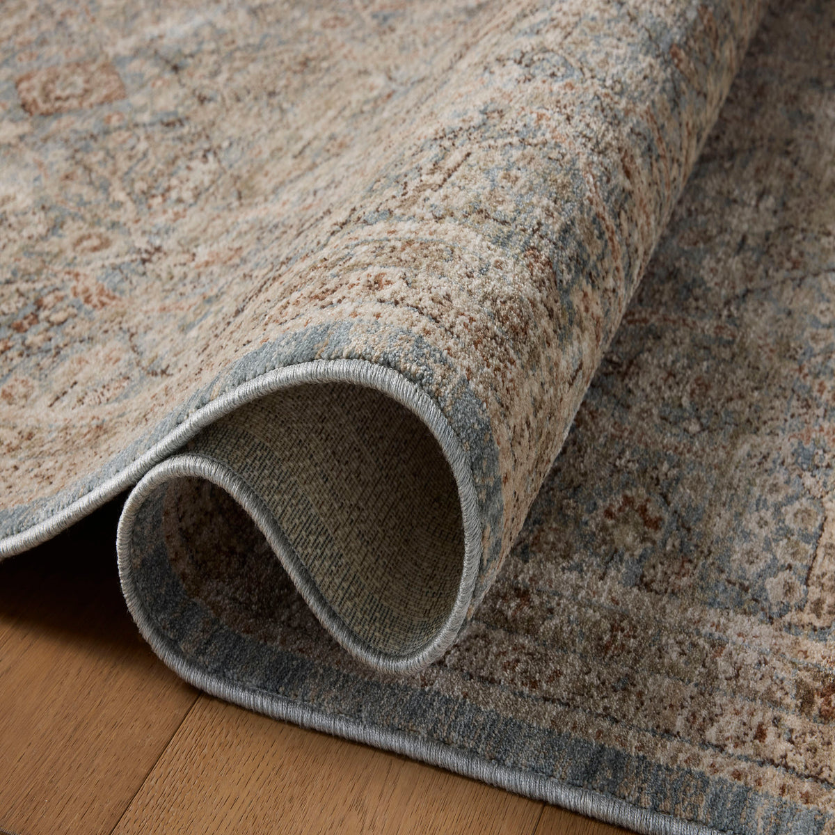 Amber Lewis x Loloi Ethel Rug in Sky/Brick-3