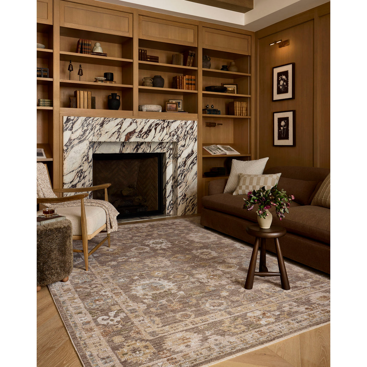 Amber Lewis x Loloi Nella Rug in Stone/Earth-2