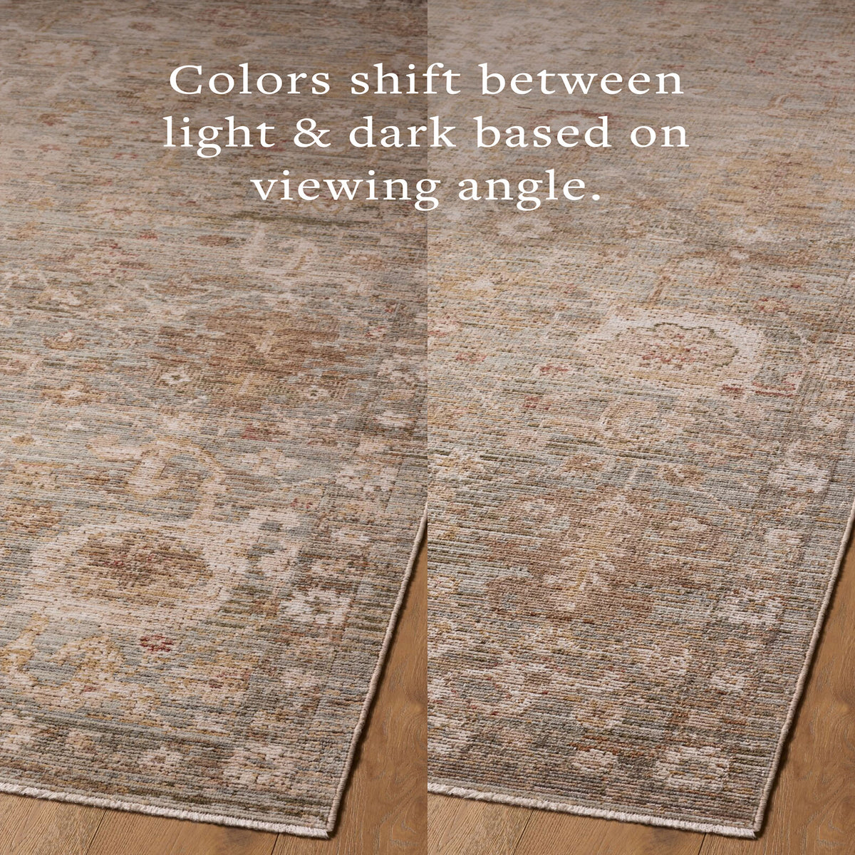 Amber Lewis x Loloi Nella Rug in Sky/Sunrise-7
