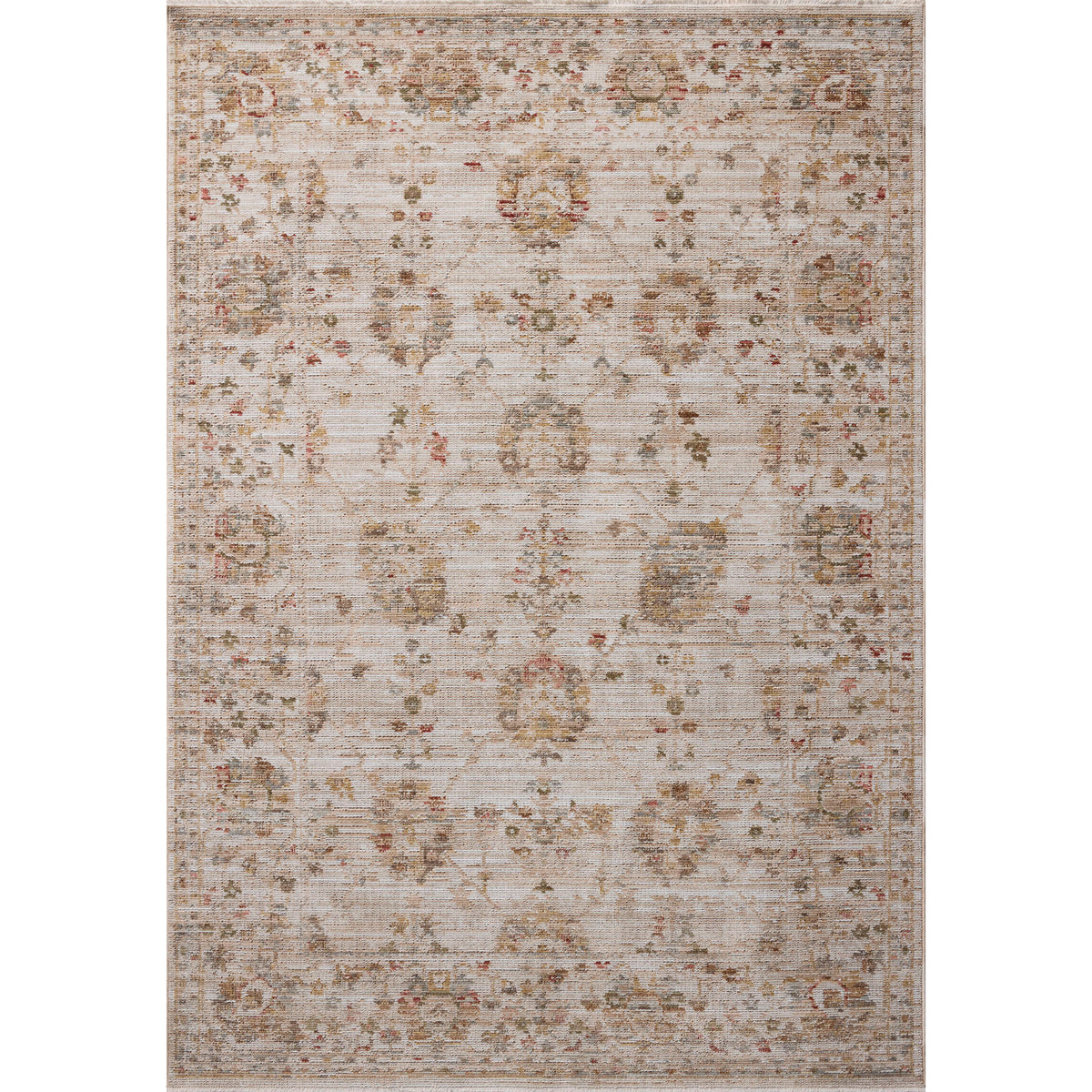 Amber Lewis x Loloi Nella Rug in Ivory/Multi-1
