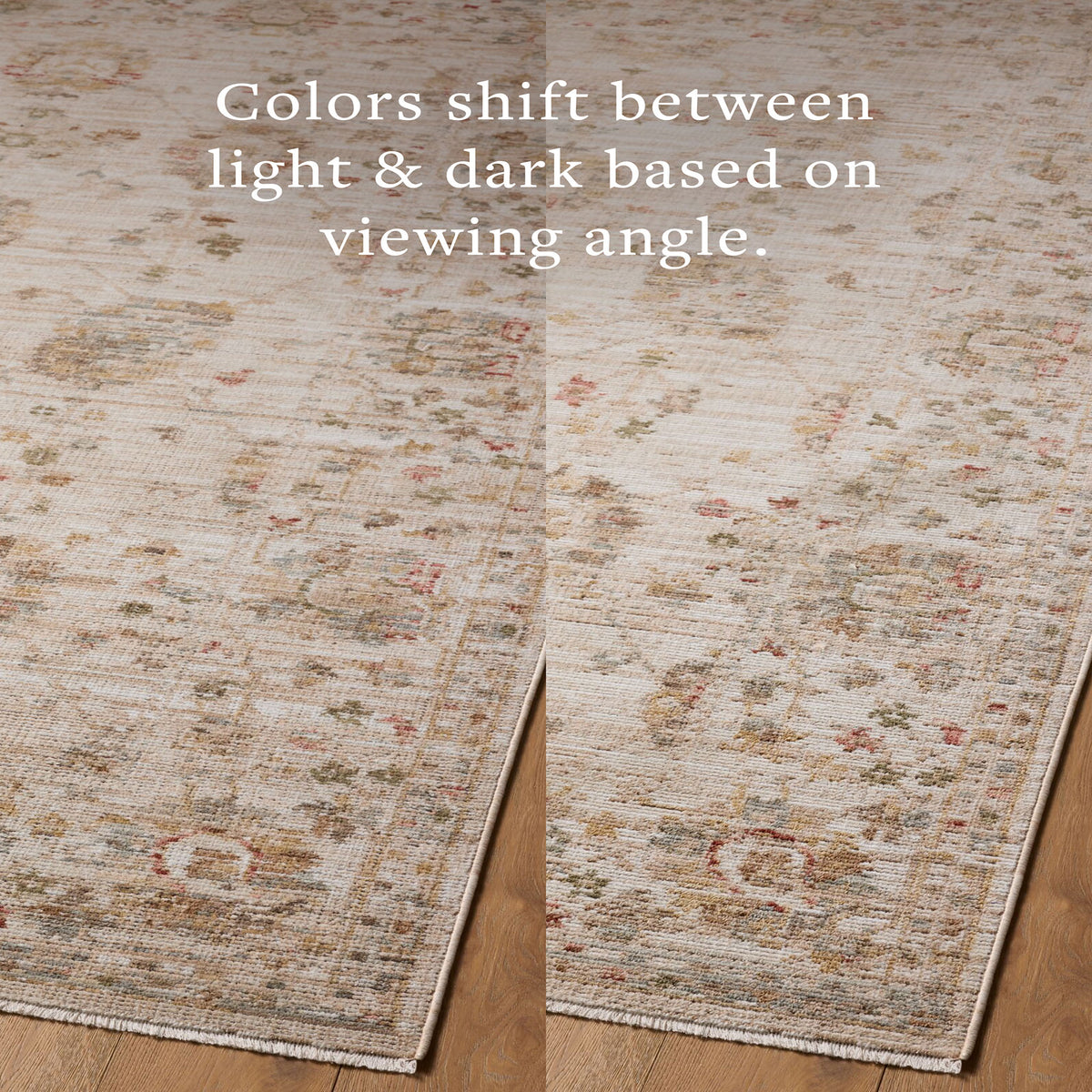 Amber Lewis x Loloi Nella Rug in Ivory/Multi-6