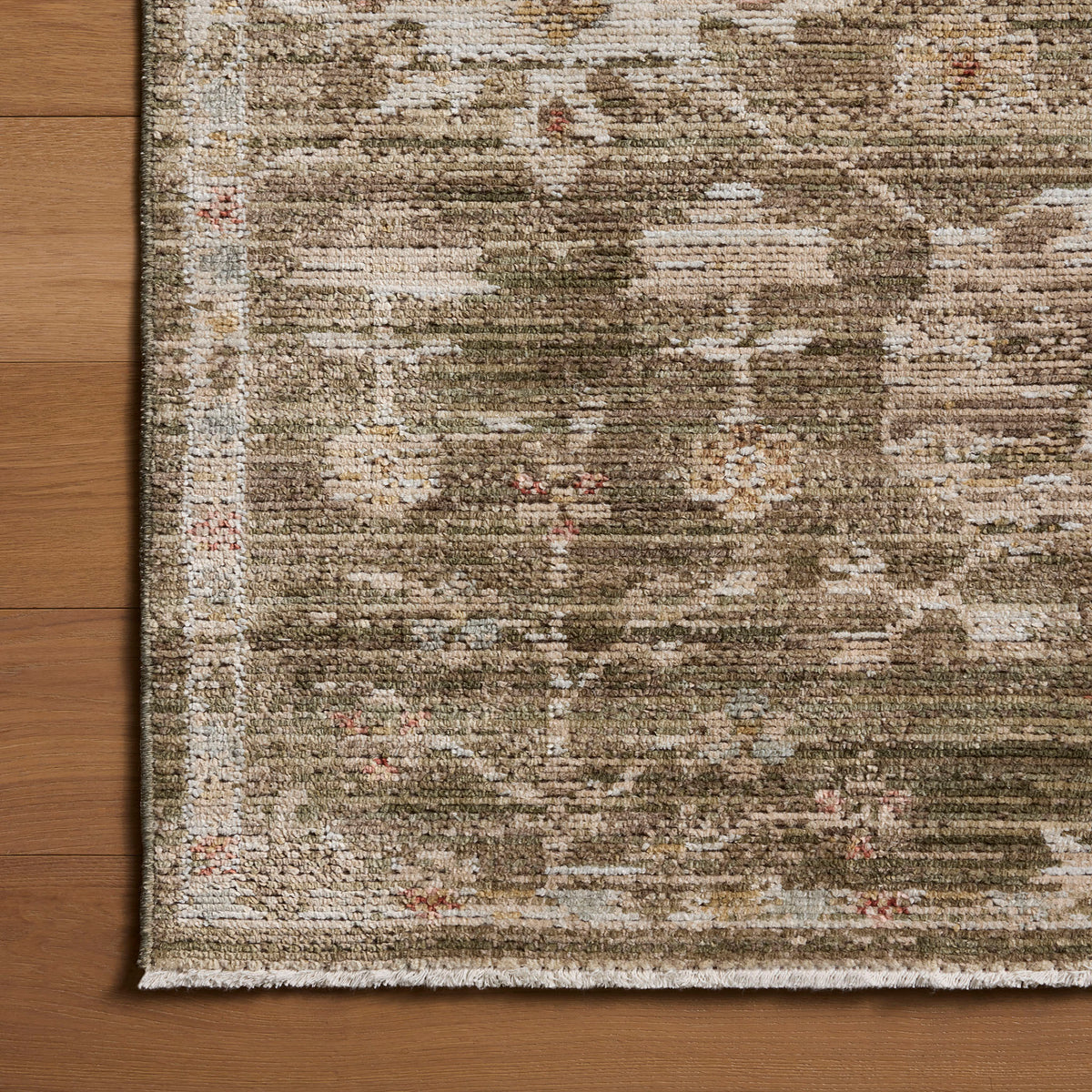 Amber Lewis x Loloi Nella Rug in Olive/Multi-4