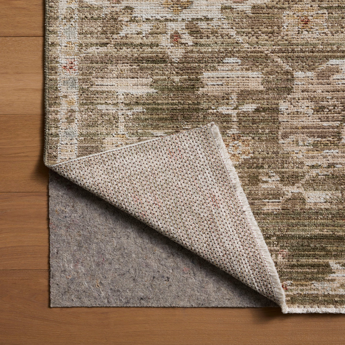 Amber Lewis x Loloi Nella Rug in Olive/Multi-5