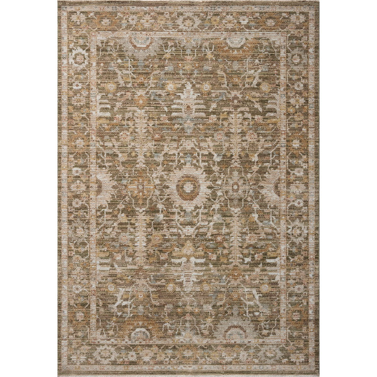 Amber Lewis x Loloi Nella Rug in Green/Multi-1