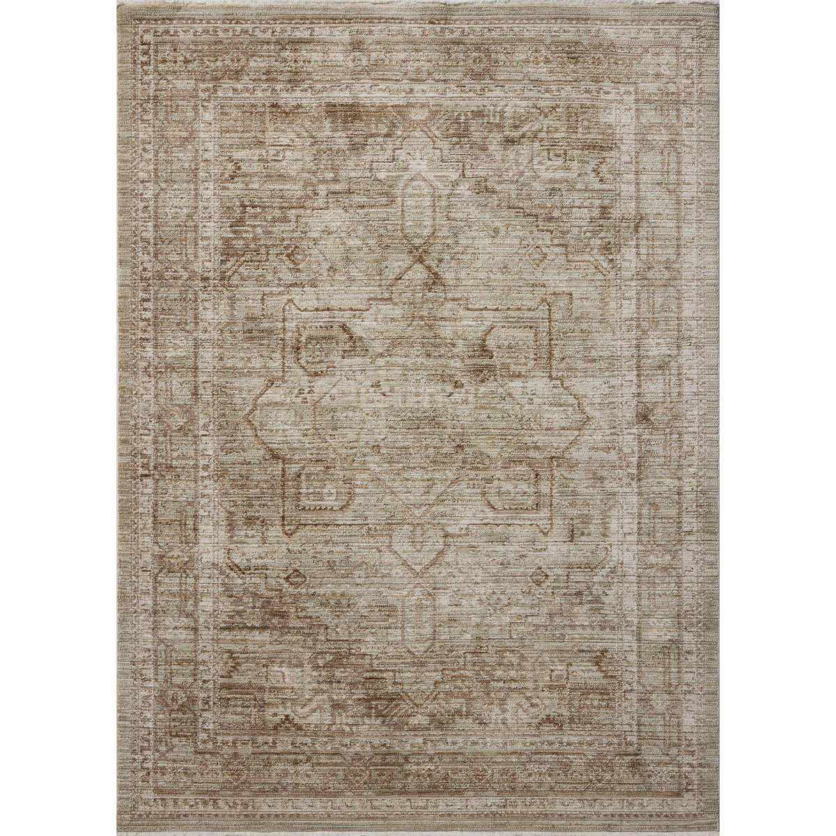 Amber Lewis x Loloi Rutherford Rug in Sage/Pebble-1