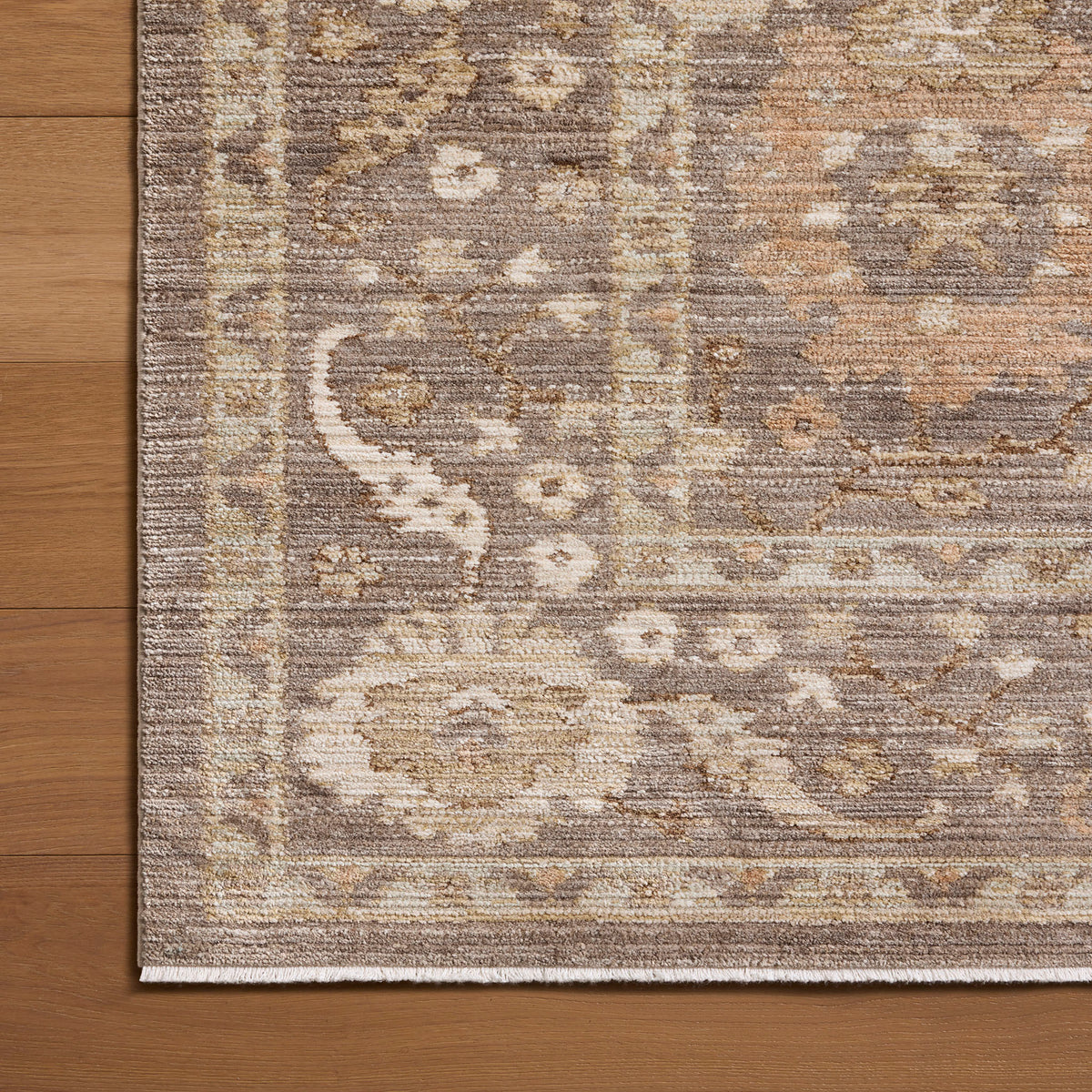 Amber Lewis x Loloi Rutherford Rug in Stone/Pebble-4