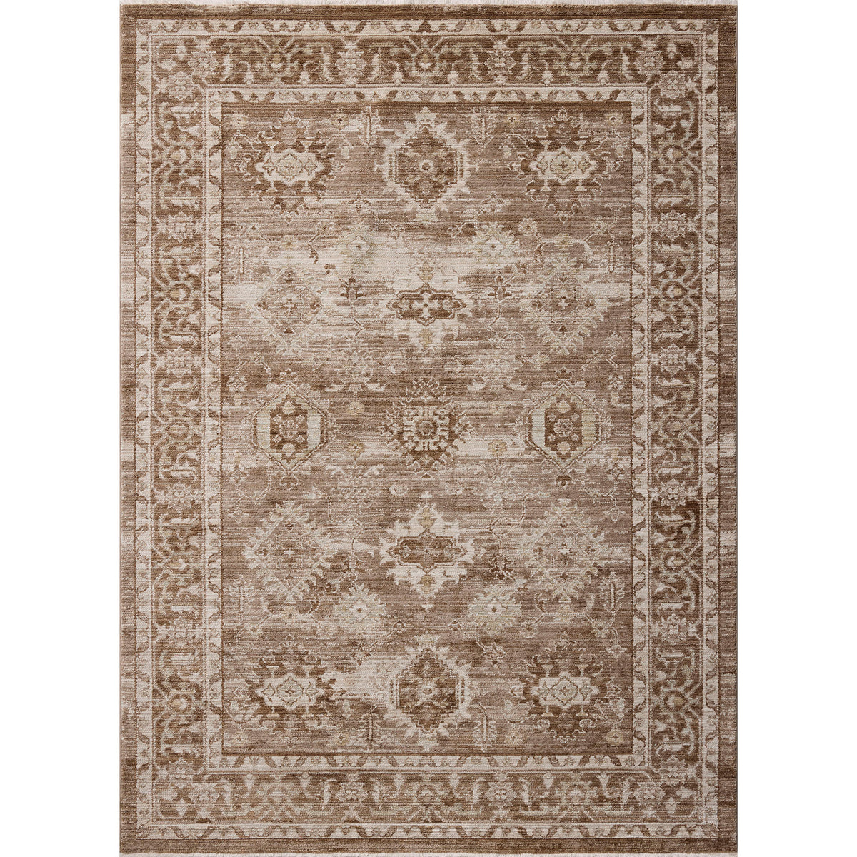 Amber Lewis x Loloi Rutherford Rug in Brown/Beige-1