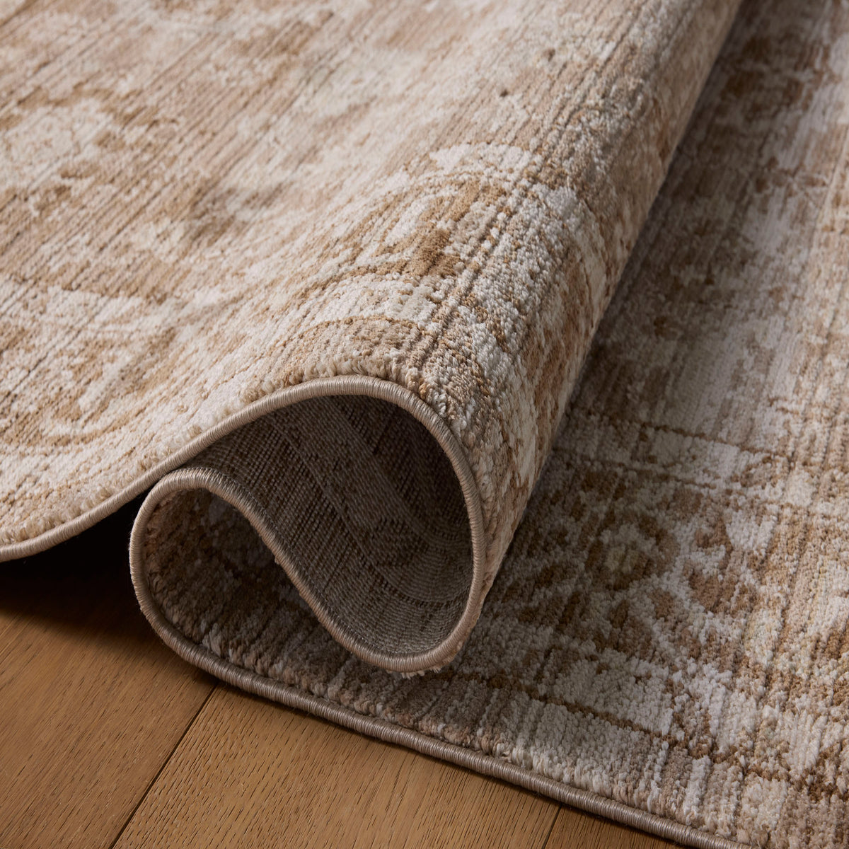 Amber Lewis x Loloi Rutherford Rug in Brown/Beige-3