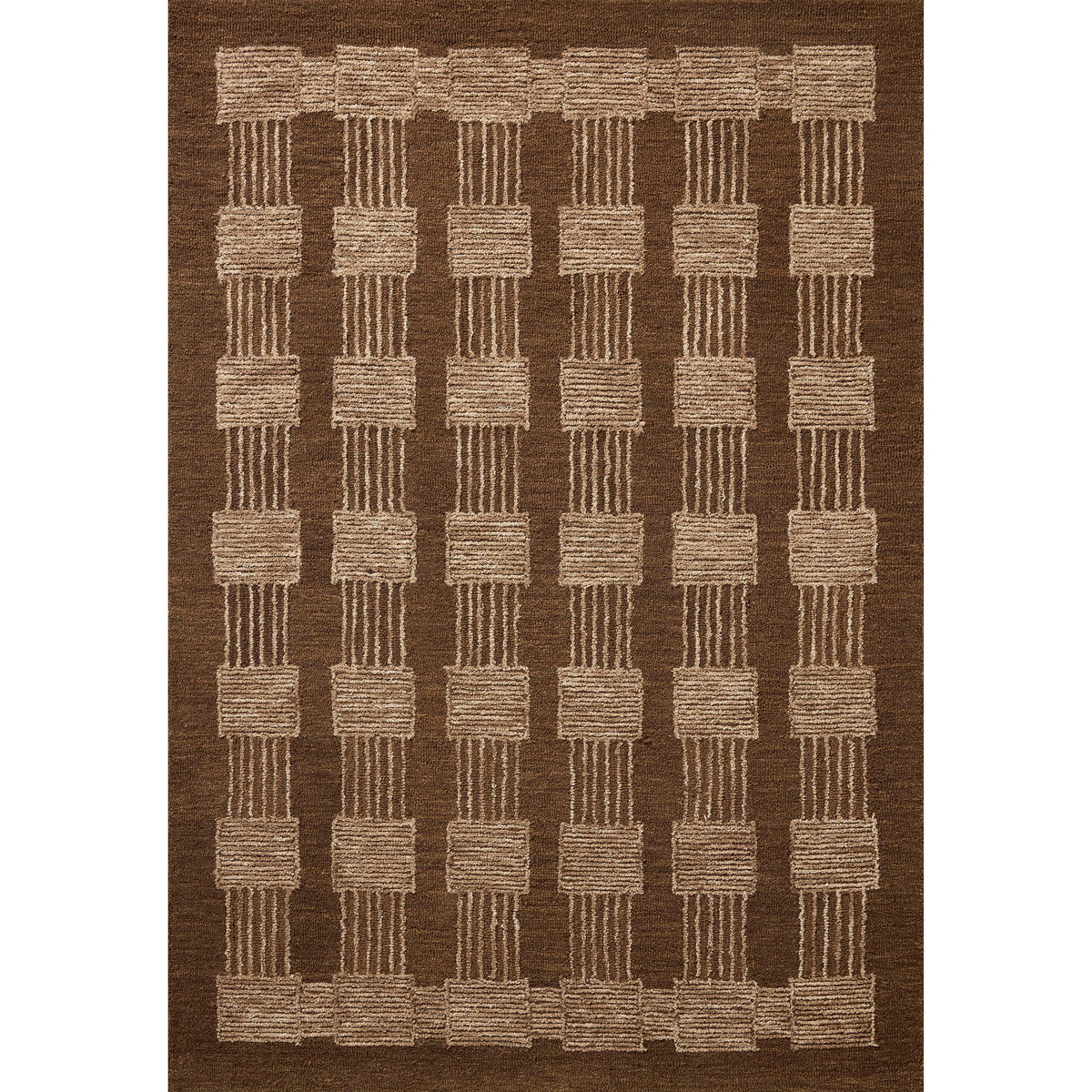 Jeremiah Brent x Loloi Fori Rug in Espresso/Brown-1