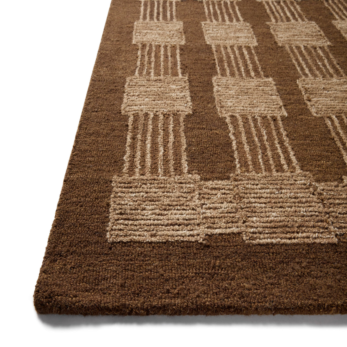 Jeremiah Brent x Loloi Fori Rug in Espresso/Brown-4