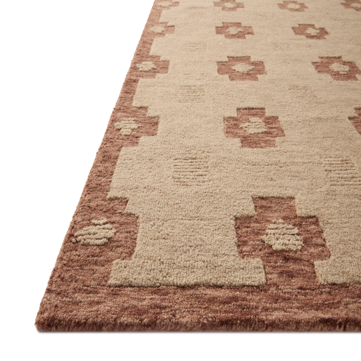 Jeremiah Brent x Loloi Fori Rug in Rust/Beige-3
