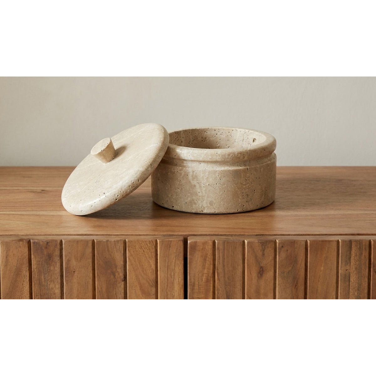 Celine Round Travertine Box-2
