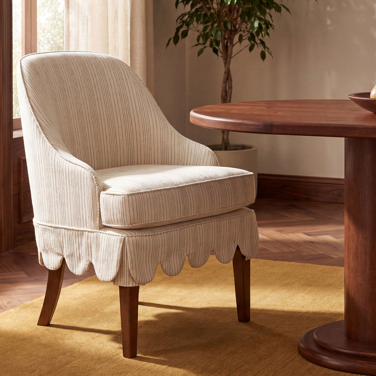 Lydia Slipcover Dining Chair-12