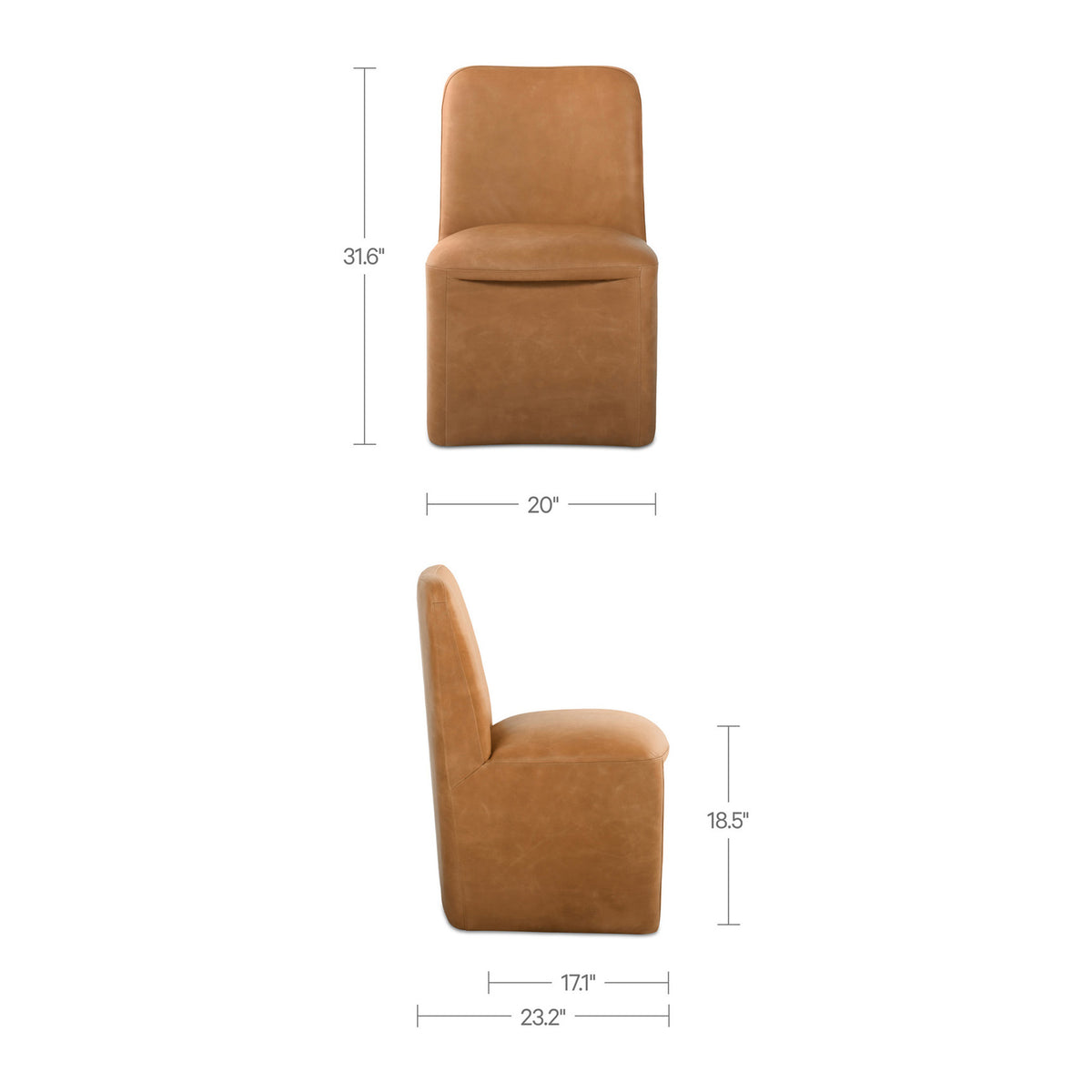 Bennett Rolling Dining Chair - Set of Two-10