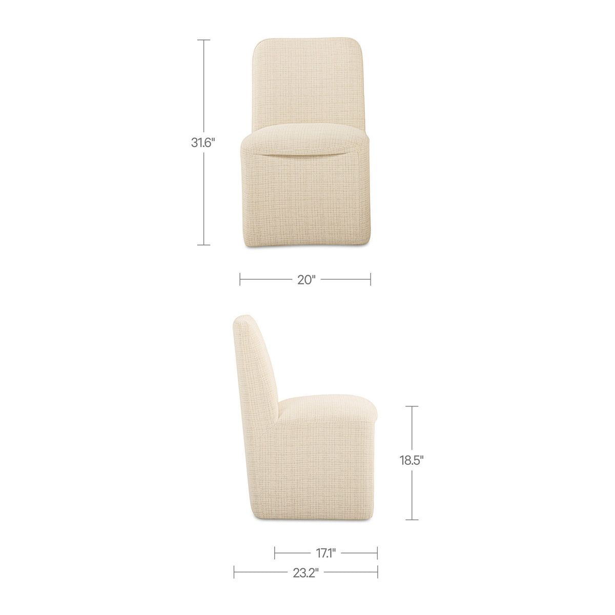 Bennett Rolling Dining Chair - Set of Two-21