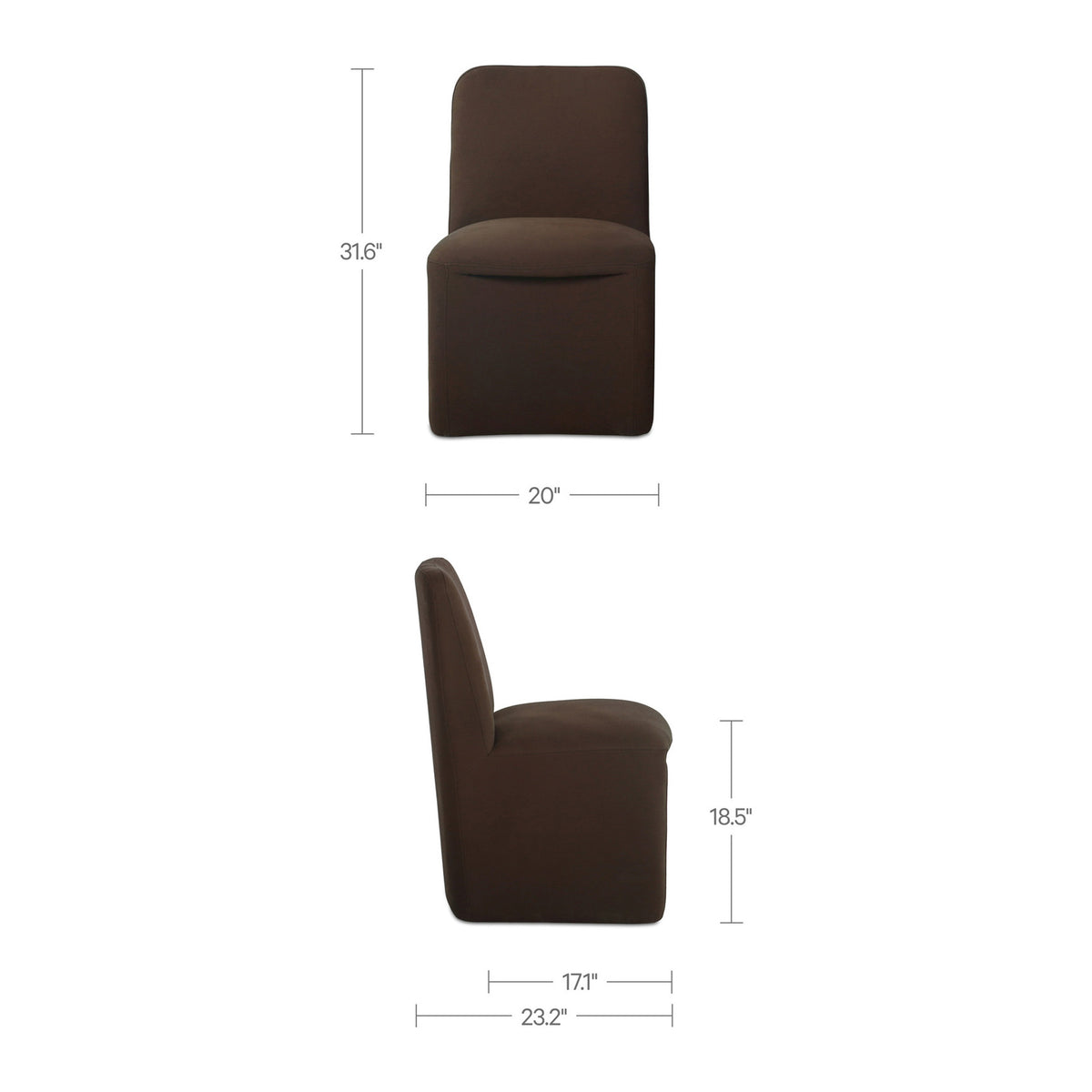 Bennett Rolling Dining Chair - Set of Two-31