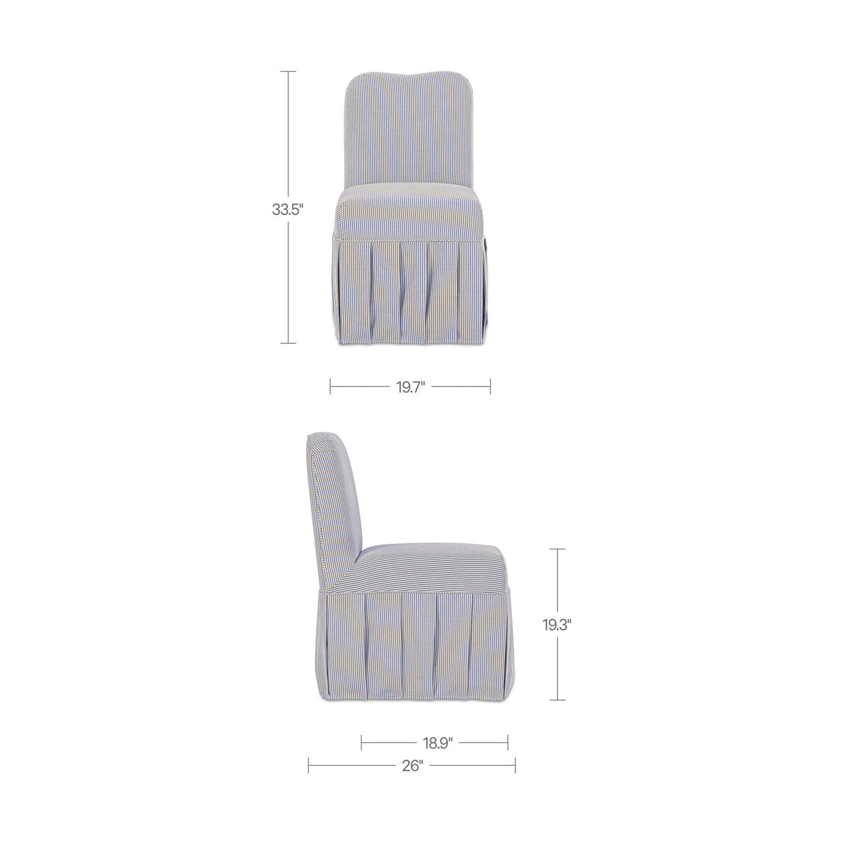 Livia Slipcover Dining Chair - Set of Two-9