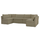 Fiona Slipcover Dining Banquette U-Shape 121 Inch-10